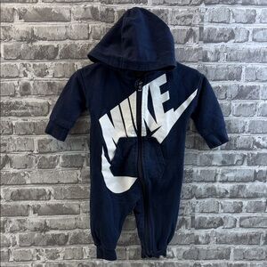 Nike Blue Hooded Kids romper